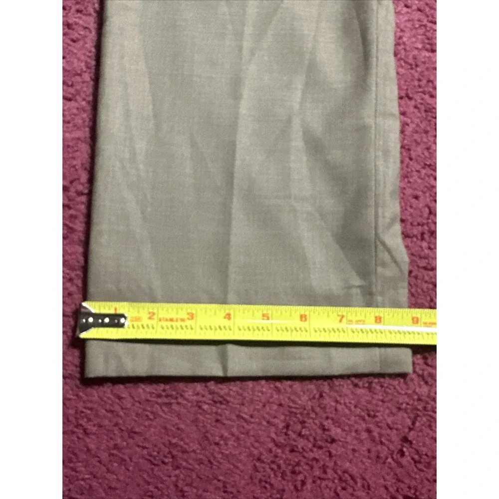 Ermenegildo Zegna Pants Mens 38/28 Light Brown 100% Wool Flat Front Dress Slacks